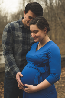 battle ground indiana winter couples maternity session